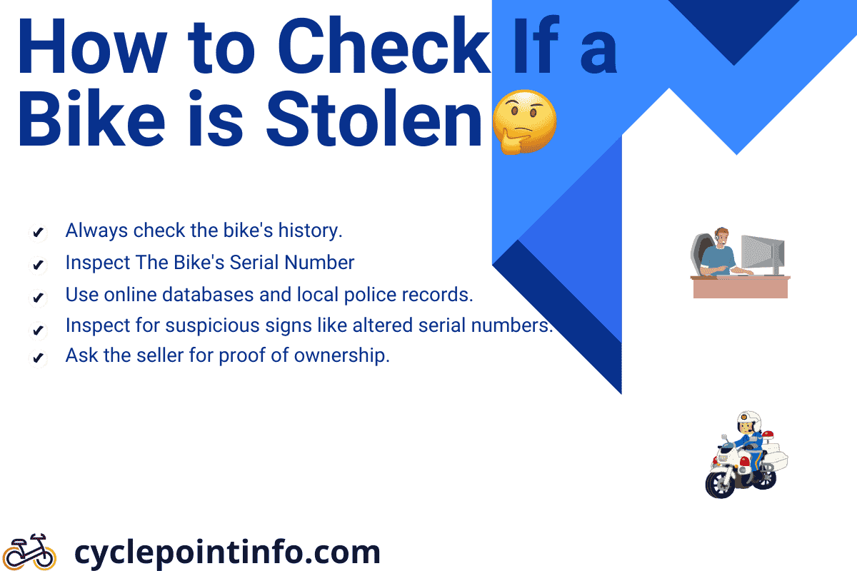 How to check if a bike is stolen